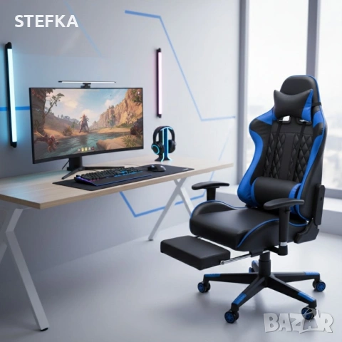 Геймърски стол, снимка 2 - Геймърски - 53298389