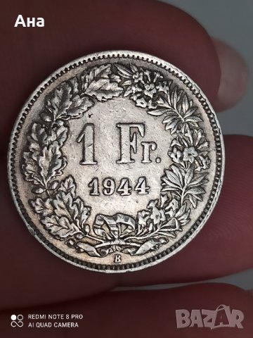 1 франк 1944г сребро

, снимка 1