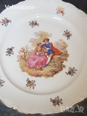 Старинна порцеланова чиния, снимка 2 - Чинии - 50784307