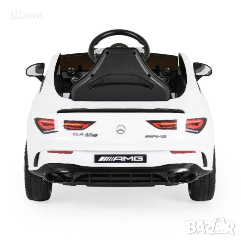 Акумулаторна кола Mercedes-AMG CLA 45 бял, снимка 4 - Детски велосипеди, триколки и коли - 50924008