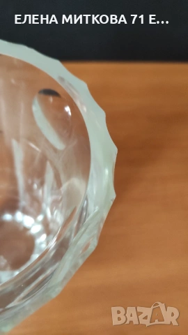 Масивна и дебелостенна кристална ваза, снимка 4 - Вази - 53058169