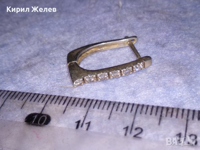 ЕЛЕГАНТНА СРЕБЪРНА СКЪПОЦЕННА АНГЛИЙСКА АР ДЕКО ОБЕЦА СРЕБРО 925 с ЮВЕЛИРНО ФАСЕТИРАНИ ЦИРКОНИ 38209, снимка 10 - Обеци - 40938866