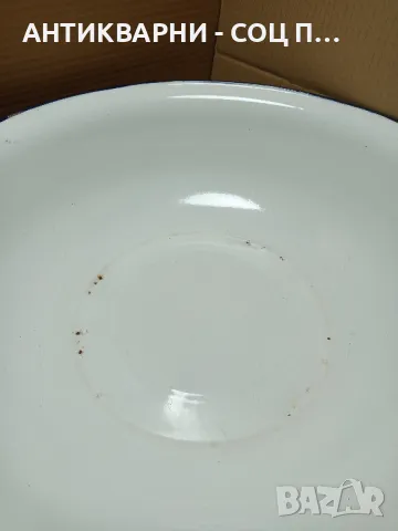 Соц Стар Емайлиран Леген 1963г., снимка 2 - Антикварни и старинни предмети - 49667687