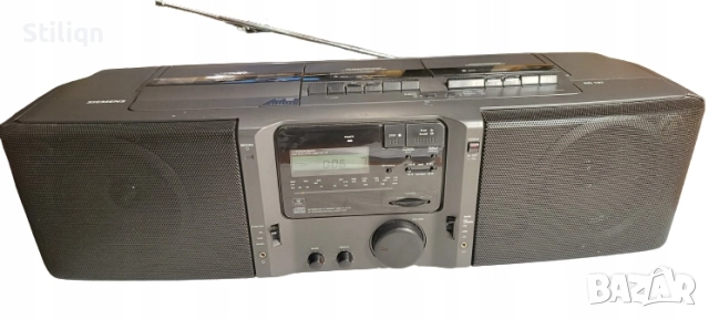 SIMENS RD 127 Преносимо CD радио с двоен касетофон/Ghetto Vintage, снимка 5 - Радиокасетофони, транзистори - 52923122