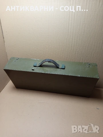 Стар Дървен Военен Сандък Куфар., снимка 7 - Антикварни и старинни предмети - 51184233