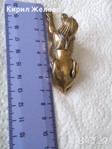 Малка бронзова фигурка на сфинкс 54253, снимка 3 - Колекции - 53752528