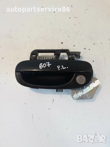 Предна лява външна дръжка на врата черна за Peugeot 607 (2007) 9631931080