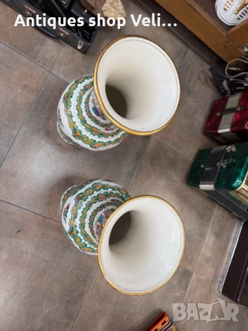 Чифт големи китайски вази №7281, снимка 2 - Антикварни и старинни предмети - 51213718