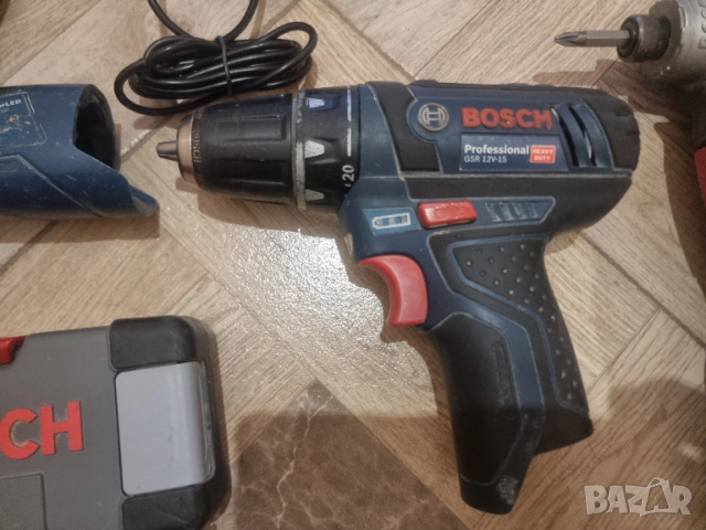 Комплект инструменти BOSCH 10,8V, снимка 2 - Винтоверти - 52918543