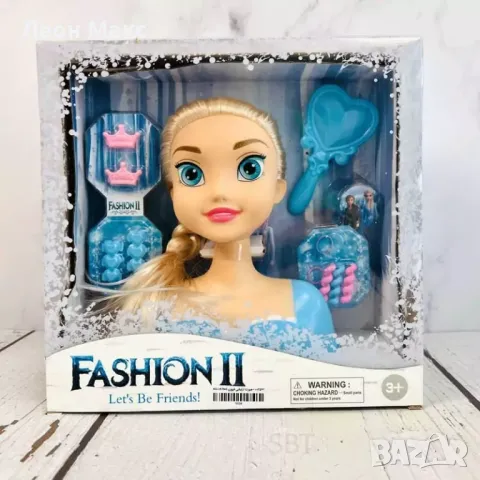 Кукла Глава за прически, Елза Ана Фроузен , снимка 3 - Кукли - 48421260