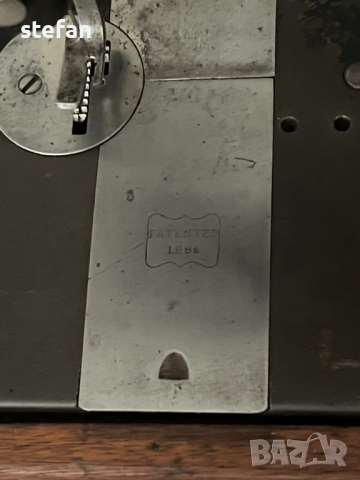 Антична шевна машина SINGER патенд 1886г., снимка 4 - Шевни машини - 51461645