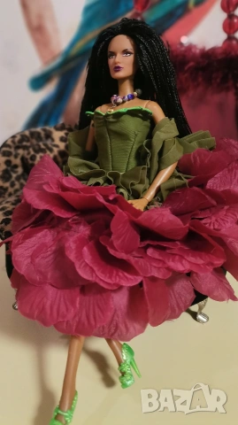 Разкошна модна кукла с дизайнерска рокля, снимка 4 - Кукли - 53839927