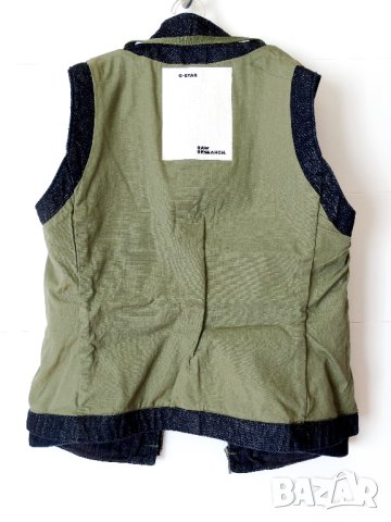 Нов G-Star Research by Aitor Throup GSRR HITO WAISTCOAT Color Rinsed Дамски Елек Размер М, снимка 10 - Якета - 42571104
