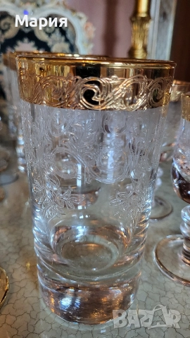 Кристални чаши Мурано Медичи , снимка 11 - Чаши - 52793308