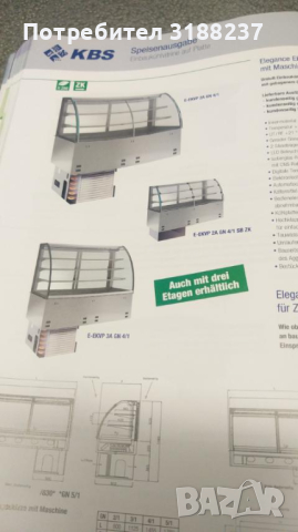 Стилна сладкарска витрина за вграждане, снимка 6 - Хладилни витрини и фризери - 44698246