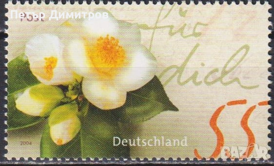 Чисти марки Зимен пейзаж Дървета Флора Цвете 2004 от Германия, снимка 2 - Филателия - 53632538