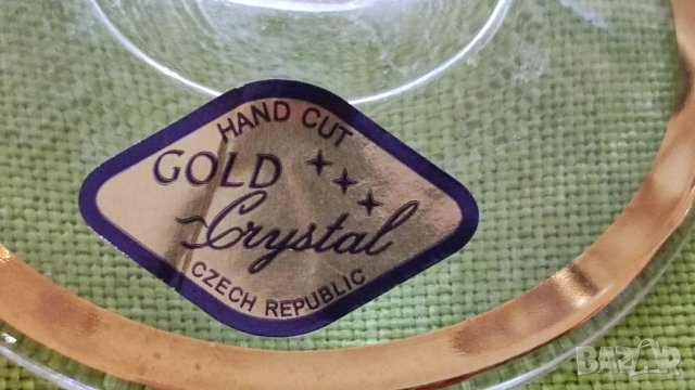 Стар сервиз 6 чаши Арт Бохемия. , снимка 7 - Чаши - 41245970