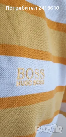 Hugo Boss  Pique Cotton Mens Size 50 / L НОВО! ОРИГИНАЛНА Тениска!, снимка 8 - Тениски - 49404967