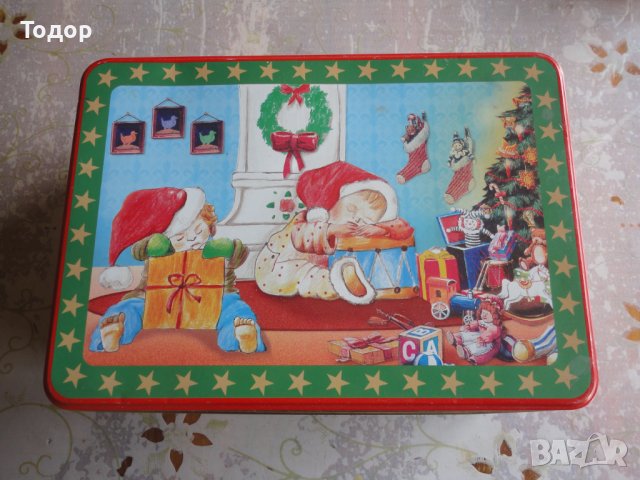 Литографска тенекиена ламаринена кутия 11, снимка 6 - Колекции - 40590879