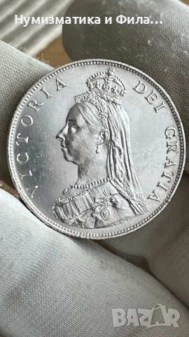 Сребърна монета 2 шилинга( Флорин) 1887 година