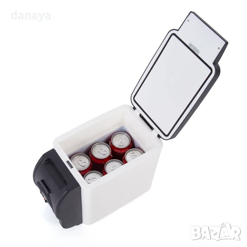 6038 Хладилна чанта за кола 12V с опция за затопляне и поставки за чаши, снимка 4 - Хладилни чанти - 51210786