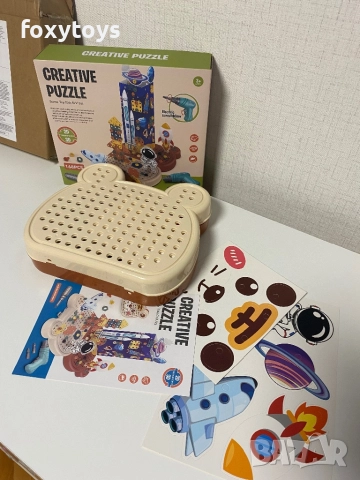 3D Конструктор - Космос 26579, винтоверт, мозайка, снимка 6 - Конструктори - 52529451