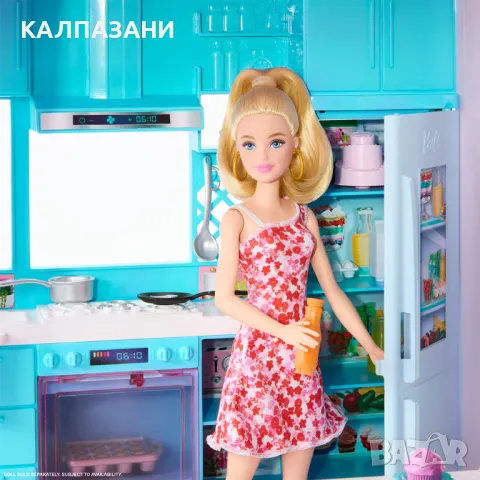 Barbie Dreamhouse® Къща на мечтите с огромна пързалка HMX10, снимка 7 - Кукли - 47629391