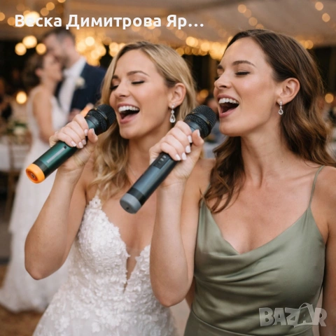 Безжични микрофони и станция SH-588D – Идеални за забави и професионални изпълнения, снимка 4 - Друга електроника - 53783013