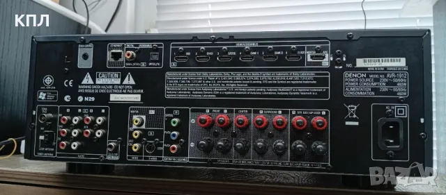 7.1 канален ресивър DENON AVR-1912 Network USB HDMI , снимка 7 - Ресийвъри, усилватели, смесителни пултове - 50223473