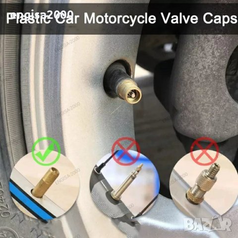 ПРОМО! Комплект капачки за автомобилни вентили - 4 броя капачки, снимка 2 - Аксесоари и консумативи - 39552507