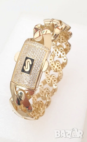 Златни гривни  MONACO 14К, снимка 4 - Гривни - 47409833