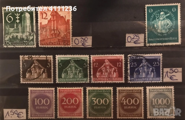 Германия преди 1945год .- цена на всяка снимка! , снимка 5 - Филателия - 53153850