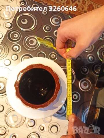 Винтидж керамична ваза , снимка 5 - Антикварни и старинни предмети - 53417345