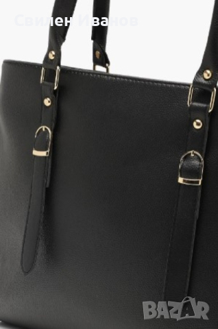 Дамска стилна чанта с двойна катарама 43/30см, снимка 2 - Чанти - 44795379