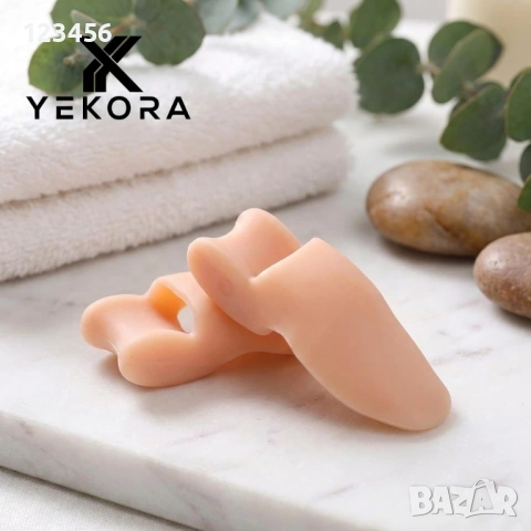 Модел 1 Сепаратор силиконов разделител за пръсти ортеза халукс валгус, снимка 2 - Други - 30898446