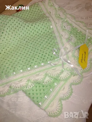Плетена пелена за новородено бебе , снимка 4 - Други - 49165061