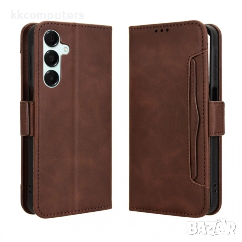 Кожен калъф портфейл за Samsung Galaxy A17 5G / A17 4G | С протектор в комплекта | Цветове: Черен, К, снимка 5 - Калъфи, кейсове - 52200916