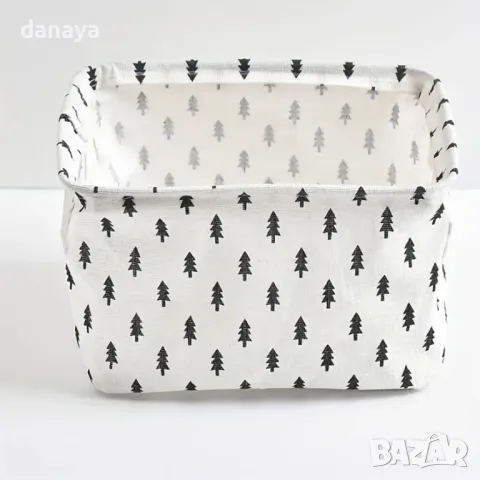 5259 Текстилна сгъваема кошница за съхранение, 20x14x16cm, снимка 11 - Органайзери - 47386008