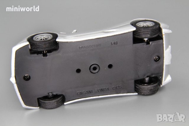 Pagani Zonda C12S 2000 - мащаб 1:43 на DeAgostini моделът е нов в блистер, снимка 4 - Колекции - 44434350