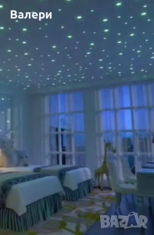 Светещи фигурки за стена – звезди и луни в цветен микс, снимка 9 - Детски нощни лампи - 53206201