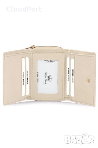 Дамски портфейл, Бежов, One Size, Tonny Black, снимка 4 - Портфейли, портмонета - 40275950