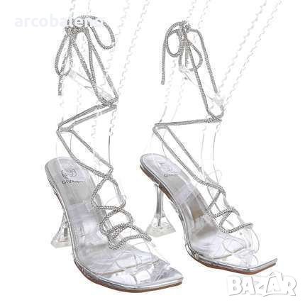 Елегантни дамски сандали на висок ток, 5цвята , снимка 6 - Сандали - 40384475