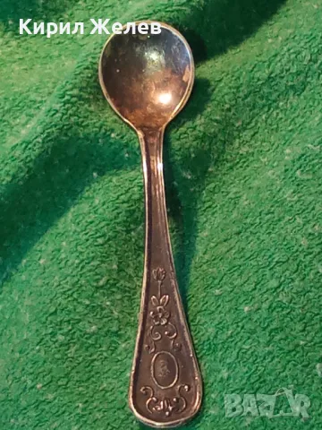 Стара ФЛОРАЛНО ОРНАМЕНТИРАНА РУСКА СССР МНОГО ДЕБЕЛО ПОСРЕБРЕНА ЛЪЖИЧКА за ХАЙВЕР с МАРКИРОВКИ 47461, снимка 14 - Прибори за хранене, готвене и сервиране - 47045725