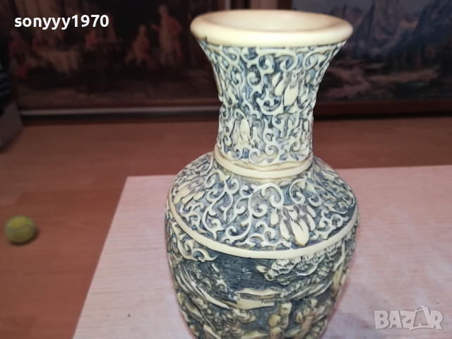 СТАРА ТЕЖКА ВАЗА ОТ ФРАНЦИЯ 1403241440, снимка 9 - Антикварни и старинни предмети - 44761828