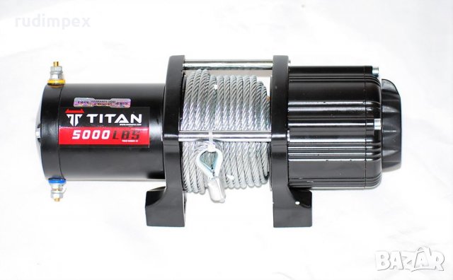 Лебедка 5000 либри, 12V, електрическа, Titan, снимка 4 - Аксесоари и консумативи - 27582434