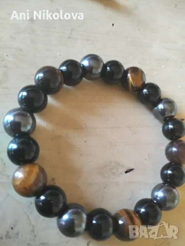 Тигрово око гривна, снимка 2 - Гривни - 50411618