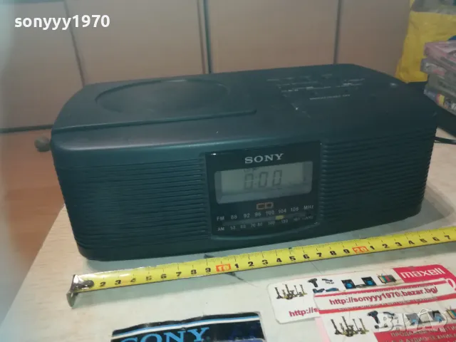 SONY ICF-CD810 CD RADIO-ВНОС SWISS 0911241921LNWCR, снимка 3 - Аудиосистеми - 47906031