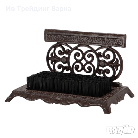 Чугунена стъргалка с четка - чисти стъпки