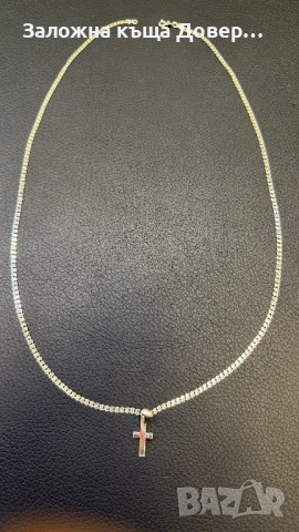 Сребърен  синджир кръст silver 925 чисто нови prasten lanec sinjir, снимка 3 - Колиета, медальони, синджири - 53742762