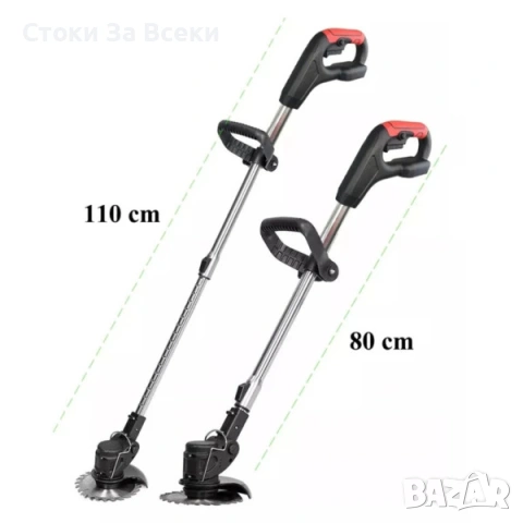 Акумулаторен тример за трева XXL с 2 батерии, снимка 5 - Градинска техника - 53833003